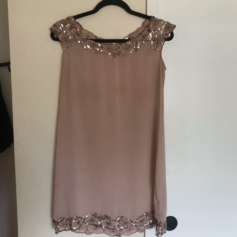 Mesh sequence dress